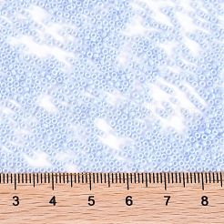 MIYUKIラウンドロカイユビーズ  日本製シードビーズ  （rr3329)不透明ライトスチールブルー  15/0  1.5mm  穴：0.7mm  約5555PCS /ボトル  10 G /ボトル&nbsp;SEED-JP0010-RR3329