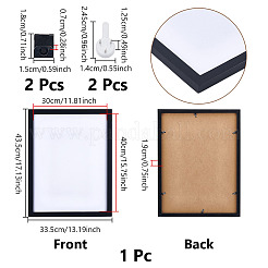 Rectangle Wood & Acrylic Cloth Storage Frames&nbsp;ODIS-WH0007-63