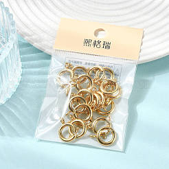 SHEGRACE Brass Spring Ring Clasps&nbsp;XGRPCN048-223G