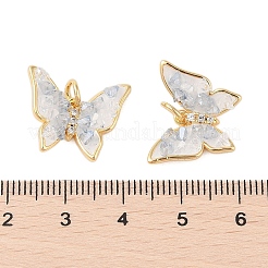 Brass Glass Pendants&nbsp;KK-B111-05G