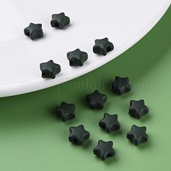 スプレープリントアクリルビーズ  スター  ミックスカラー  8.5x9.5x5mm  穴：2mm  約2050個/500g&nbsp;MACR-S373-45-O