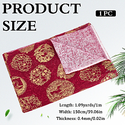 Dragon Pattern Cotton Fabric&nbsp;DIY-WH0579-96A