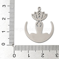 201 Stainless Steel Pendants&nbsp;STAS-G366-04P