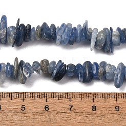 天然カヤナイト/シアナイト/ジフェンチップビーズ連売り  5~14x2~8mm  穴：1mm  約15.5インチ〜16.1インチ&nbsp;X-G-E271-78