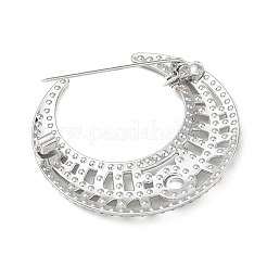 Alloy Rhinestone Lapel Pin Brooches for Clothes&nbsp;RB-CBA1800-03B