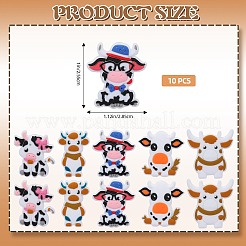 10Pcs 5 Styles Cattle Food Grade Eco-Friendly Silicone Beads&nbsp;SIL-SZ0001-69