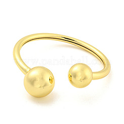 Rack Plating Brass Open Cuff Bangles&nbsp;BJEW-P322-06G