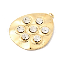 304 Stainless Steel & Crystal Rhinestone Pendants&nbsp;STAS-G390-01G-01
