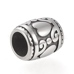 304 Stainless Steel European Beads&nbsp;STAS-K199-03AS