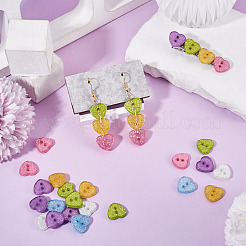30Pcs 6 Colors Resin Buttons&nbsp;BUTT-TA0001-57