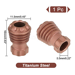 Titanium Alloy EDC European Beads&nbsp;FIND-WH0161-35B