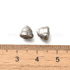 変色防止304ステンレススチールビーズ  三角形  ステンレス鋼色  6.5x7.5x5mm  穴：1.8mm&nbsp;STAS-I321-21P