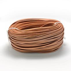 レザーコード  砂茶色  5x2mm  約100ヤード/束（300フィート/束）&nbsp;WL-R005-5x2-02