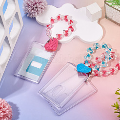 3Pcs 3 Colors Rectangle Acrylic Card Holders&nbsp;OFST-TA0001-05