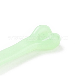 暗闇で光るプラスチック製の骨  ハロウィーンの怖い装飾  いたずら小道具  ターコイズ  71x15.5x6mm  穴：2.5mm&nbsp;LUMI-PW0001-161A