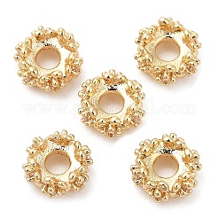 Rack Plating Brass Micro Pave Cubic Zirconia Beads&nbsp;KK-A186-01C-LG