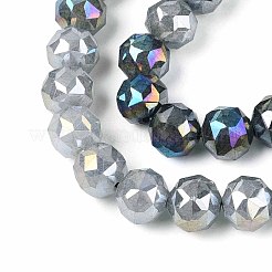 Anti-Tarnish Electroplate Glass Beads Strands&nbsp;GLAA-N064-6mm-M
