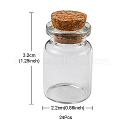 24Pcs Glass Jar Bead Containers&nbsp;CON-FS0001-04