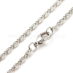 Non-Tarnish 304 Stainless Steel Lumachina Chains Necklace for Women&nbsp;NJEW-JN03892-03