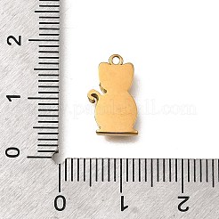 304 Stainless Steel Pendants&nbsp;STAS-Z160-08G-03