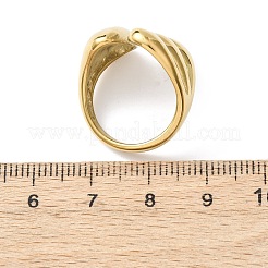 304 Stainless Steel Cuff Rings&nbsp;RJEW-P177-01E-G