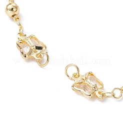 Handmade Butterfly Brass Link Chains Bracelet Making&nbsp;AJEW-JB01150-26