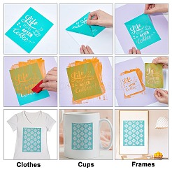 2Pcs Self-Adhesive Silk Screen Printing Stencil&nbsp;DIY-GF0004-15