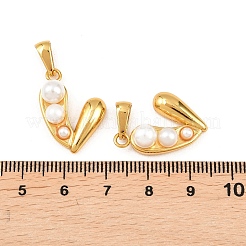 ABS Plastic Imitation Pearl Pendants&nbsp;STAS-P438-28G