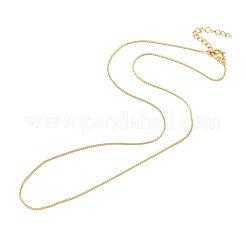 Brass Curb Chains Necklace for Men Women&nbsp;NJEW-G029-01G