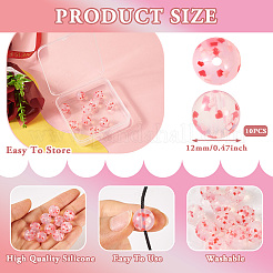 10Pcs Round Food Grade Eco-Friendly Silicone Beads&nbsp;SIL-TA0002-13