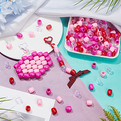 360Pcs 6 Colors Plastic European Beads&nbsp;KY-NB0001-65