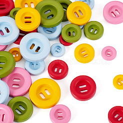 40Pcs 20 Styles Resin Buttons&nbsp;BUTT-TA0001-51