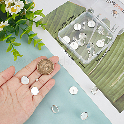 20Pcs Brass Stud Earring Settings&nbsp;KK-BBC0010-56B