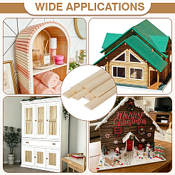 40Pcs Solid Wood Edge Lines Wall Decorations&nbsp;AJEW-BC0011-10A