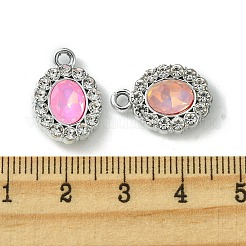 UV Plating Alloy with Mixed Color Glass Rhinestone Pendants&nbsp;FIND-B039-06P