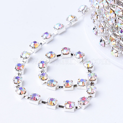 Brass Rhinestone Strass Chains&nbsp;CHC-T002-SS18-02S