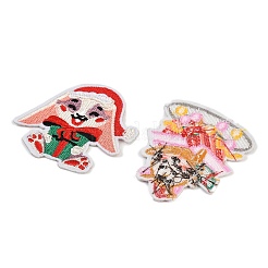 16Pcs Christmas Polyester Cloth Patches&nbsp;PATC-C001-03