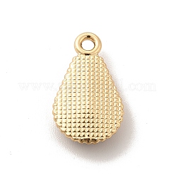 UVメッキ合金ガラスペンダント  ゴールドカラー  ファセットティアドロップチャーム  ミックスカラー  20.5x12x5mm  穴：2mm&nbsp;PALLOY-M209-01G