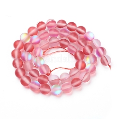 Synthetic Moonstone Beads Strands&nbsp;G-R375-8mm-A18
