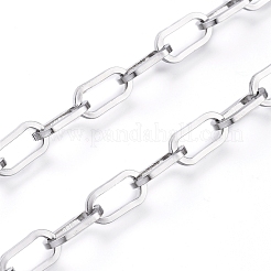 Tarnish Resistant 304 Stainless Steel Paperclip Chains&nbsp;CHS-D030-01P