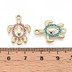 Alloy Rhinestone Connector Charms&nbsp;ALRI-T011-04