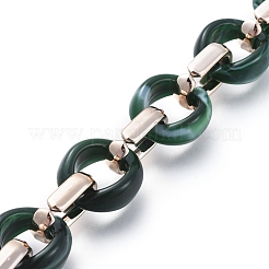 Transparent Acrylic Handmade Cable Chain&nbsp;AJEW-JB00547-04