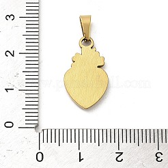304 Stainless Steel Pendants&nbsp;STAS-P400-06G