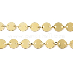 925 Sterling Silver Flat Round Link Chains&nbsp;STER-NH0001-27A-G