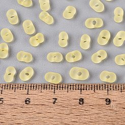 FGB Frosted Transparent Glass Seed Beads&nbsp;SEED-N013-06A-02