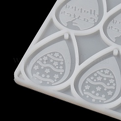 Easter Teardrop with Rabbit/Carrot/Cross Pendant DIY Silhouette Silicone Molds&nbsp;LS-SIMO-C011-04