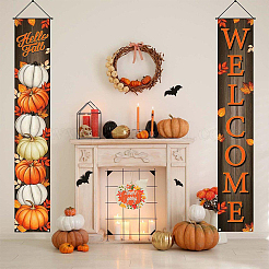Thanksgiving Day Theme Unfinished Wood Pendant Decorations&nbsp;HJEW-WH20003-47D