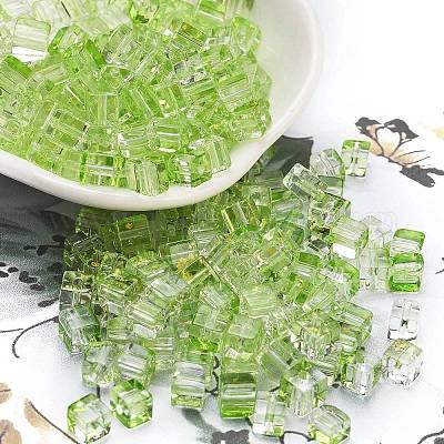 Spray Painted Glass Seed Beads&nbsp;SEED-A034-01F-1