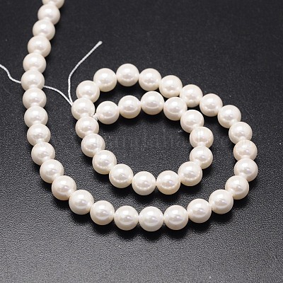 Shell Pearl Beads Strands&nbsp;BSHE-E008-10mm-12-1