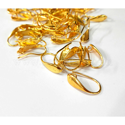 Brass Earring Hooks&nbsp;KK-L134-05G-1